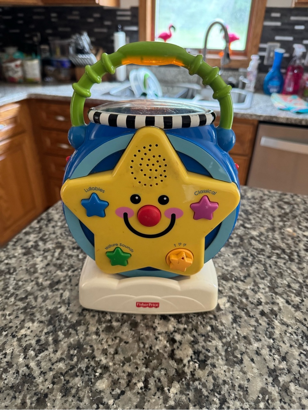 Fisher-Price Blue & Yellow Star Musical Toy for Kids Soothing nighttime